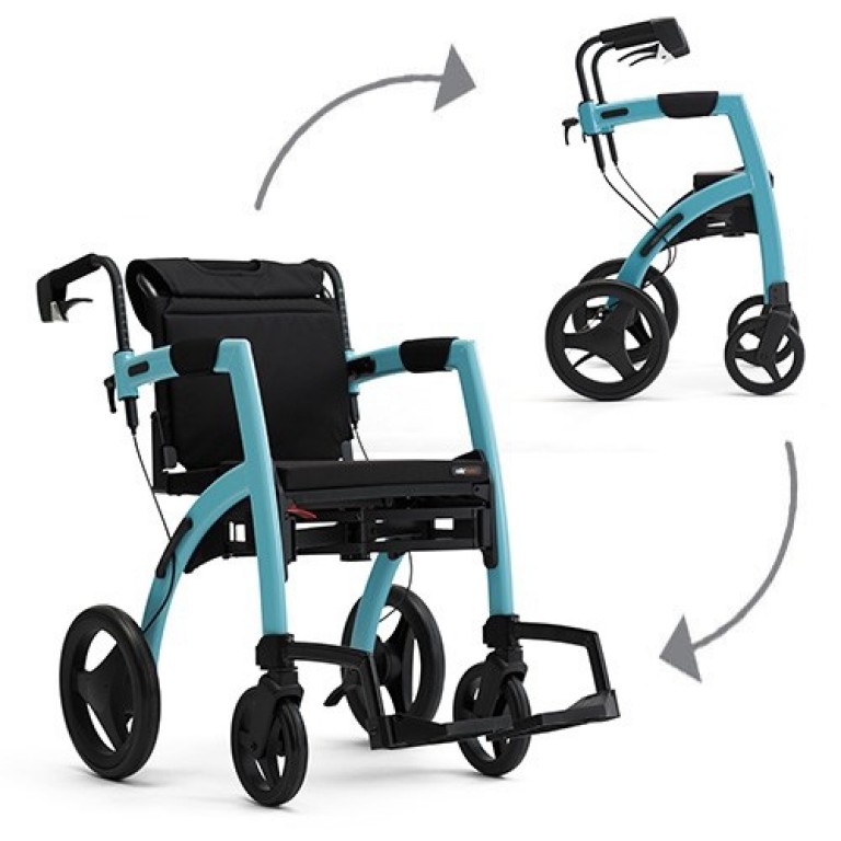 Rollz Motion² SMALL rollator en rolstoel in één in verschillende kleuren