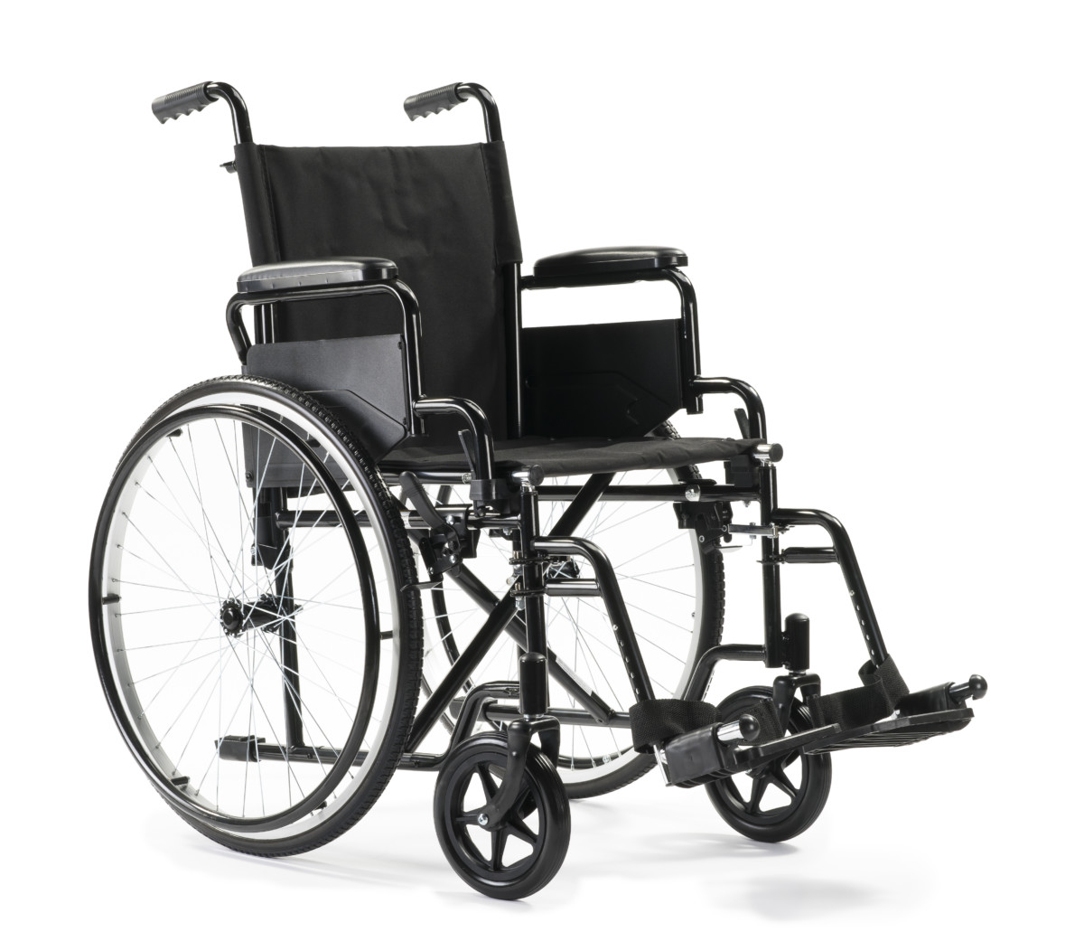 MultiMotion M1plus Basis rolstoel met afneembare wielen en in hoogte verstelbare handvatten